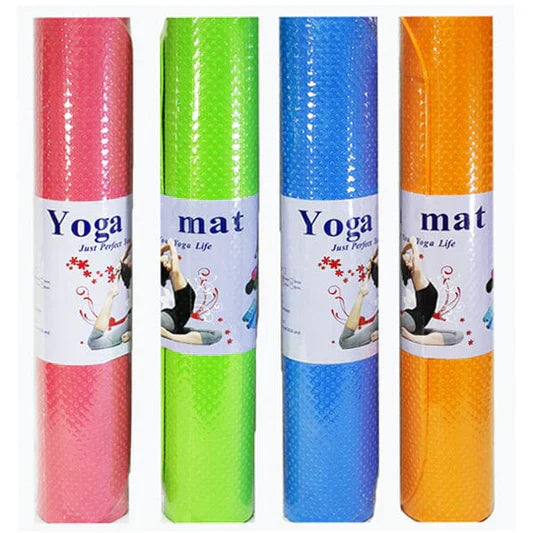 2kg Rubber Dumbbell with 4mm Yoga Mat and Jump Rope