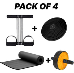 Tummy Trimmer,Twister,Ab Roller,Yoga matt (pack of 4)