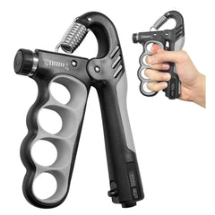 Hand Grip Strengthener 5-100KG Adjustable with Finger Grip and Rep Counter – Sonic Sports