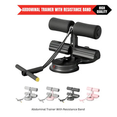 Adjustable Abdominal Trainer – Situp Suction, Resistance Band & Durable Iron Build