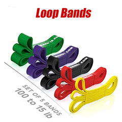 Pull Up Resistance bands 9 to 45mm