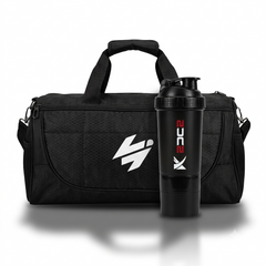 Gym Bag, Shaker Bottle & Wrist Wraps (Pack of 3)