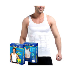 Slim and Fit Slimming Belt For Men - White