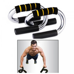 Strong Pushup Stands with Soft Foam Grip and Non-Slip Bars Chrome bars