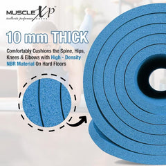 Yoga Exercise Mat 10mm Anti Slip NBR Material Imported