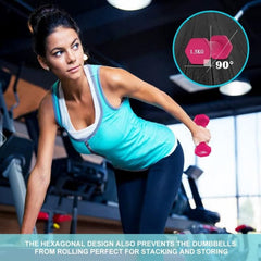 Imported Vinyl Coated Dumbbells 0.5kg to 1.5kg - Pair