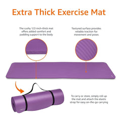 Yoga Exercise Mat 10mm Anti Slip NBR Material Imported