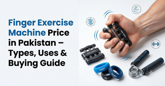 Finger exercise machine price in Pakistan featuring finger strength trainers and rehabilitation tools available at Sonic Sports