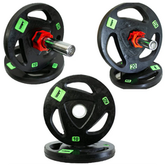 Olympic Rubber Coated Commercial Weight Plates 2.5 to 20 KGS