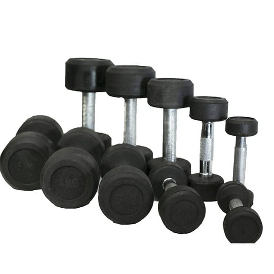 1KG 2KG 3KG Dumbells Rubber Coated - Pack of 2