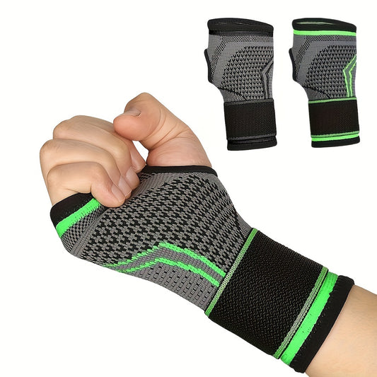 Palm & Wrist Support Brace - Green (Pack of 1 & 2 )