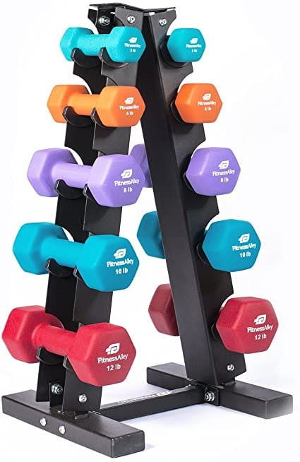 A-Frame Dumbbell Rack 8 pairs Dumbell rack - Black