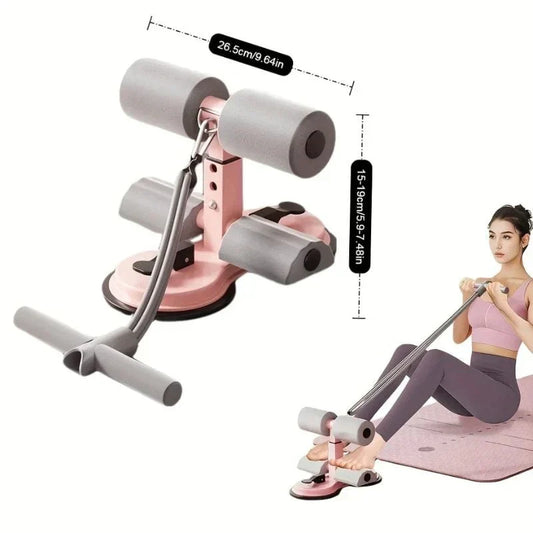 Adjustable Abdominal Trainer – Situp Suction, Resistance Band & Durable Iron Build