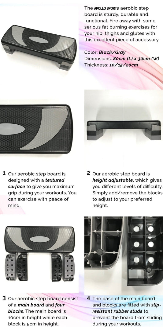 Aerobic Stepper Large Size 3 Step 27 Inches
