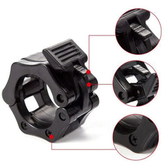 Barbell Locks 1 Pair 2 inch for Olympic barbell rods spinlocks -Pack of 2pcs