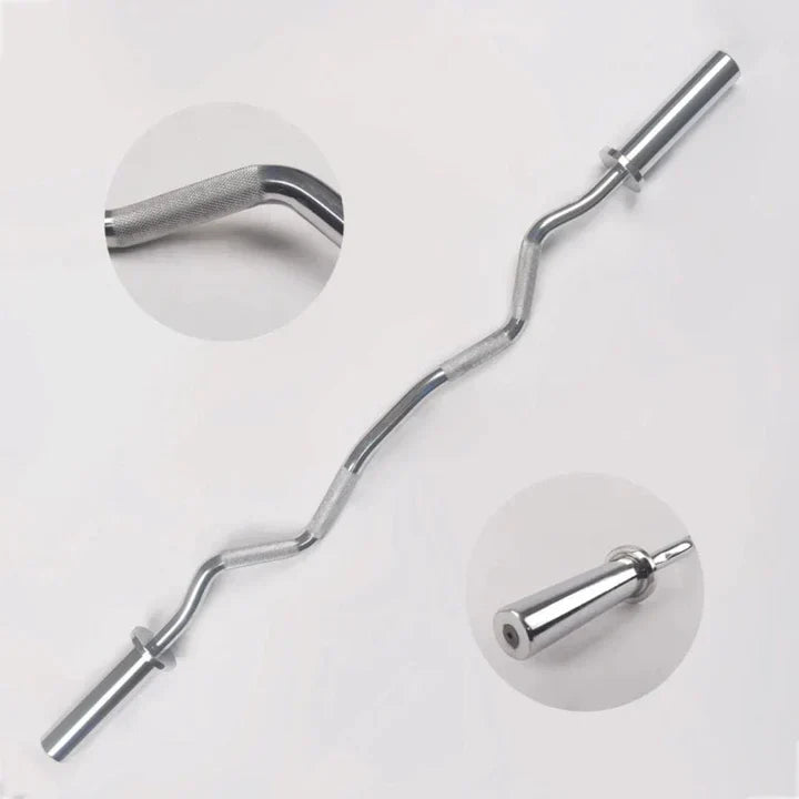 Curling Rod Weight Lifting Zigzag Rod - 2 inch Diameter