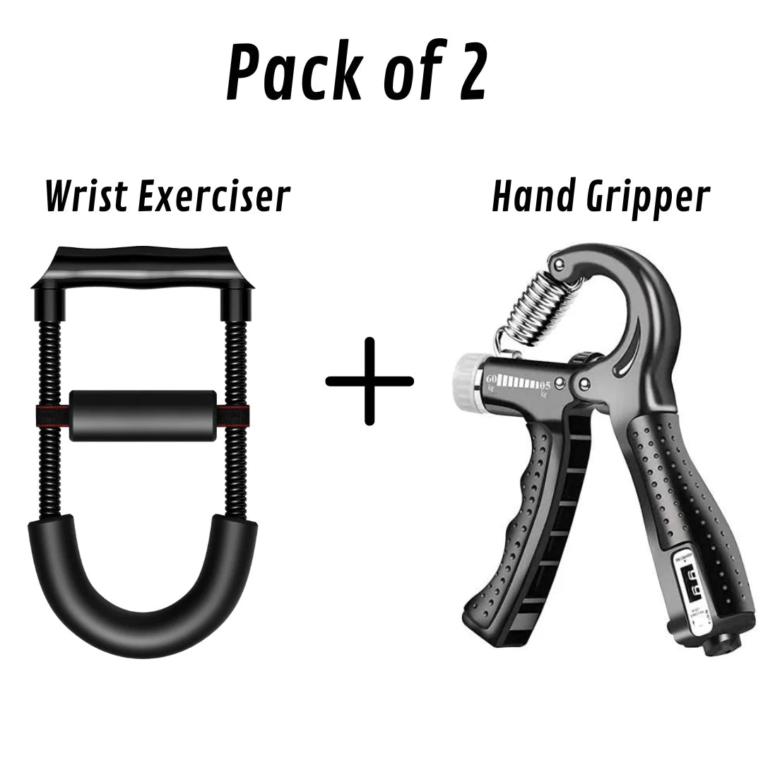 Hand gripper & Wrist exerciser (Pack of 2)