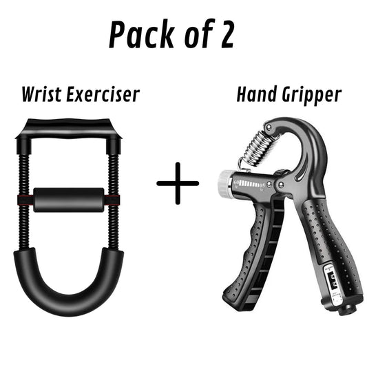 Hand gripper & Wrist exerciser (Pack of 2)