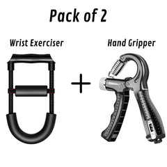 Hand gripper & Wrist exerciser (Pack of 2)