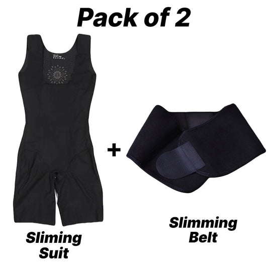Slimmer Belt & Slimming Suit (Pack of 2)