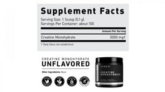 Kaged Creatine Monohydrate Unflavored 100 Servings