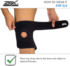 Knee Support Brace Open Patella - Pack of 1