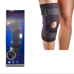 Support Hinged Knee Stabilizer 710 - Neoprene Brace with Adjustable Straps (Pack Of 1 & 2)