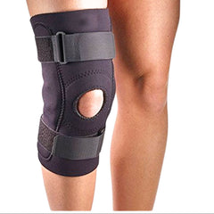 Support Hinged Knee Stabilizer 710 - Neoprene Brace with Adjustable Straps (Pack Of 1 & 2)