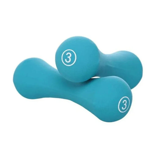 Liveup Dumbbells Vinyl Coated  Bone Shape Neoprene 3kg x 2