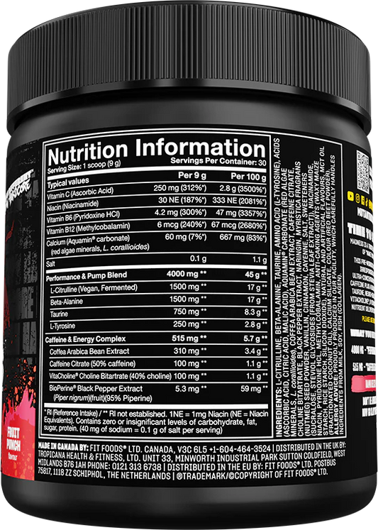 Mutant Madness Pre-Workout | 30 Servings