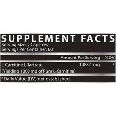 Nutrex Research L-Carnitine 1000 | 60 Servings