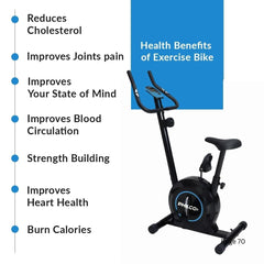 Philco Training Bike Magnetic Exercise Bike with 8 Levels Resistance