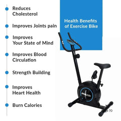 Philco Training Bike Magnetic Exercise Bike with 8 Levels Resistance