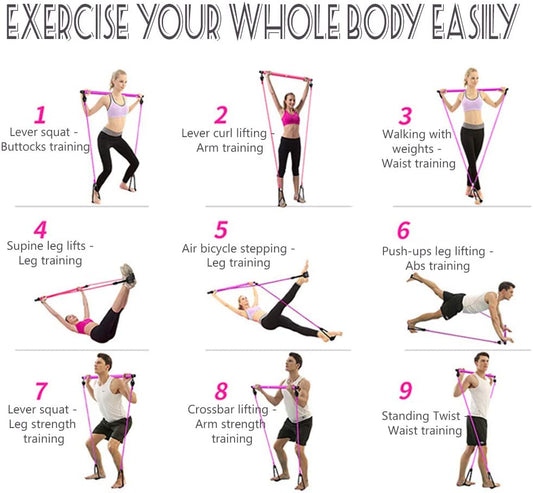 Portable Pilates Bar Kit