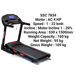 Maximum Fitness Treadmill 160 KG SSC 7834