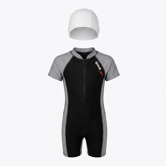 SWIMMING COSTUME FRONT ZIPPER FOR GIRLS