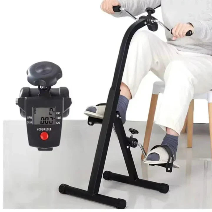 Mini Exercise Cycle for Arms and Handles With Meter