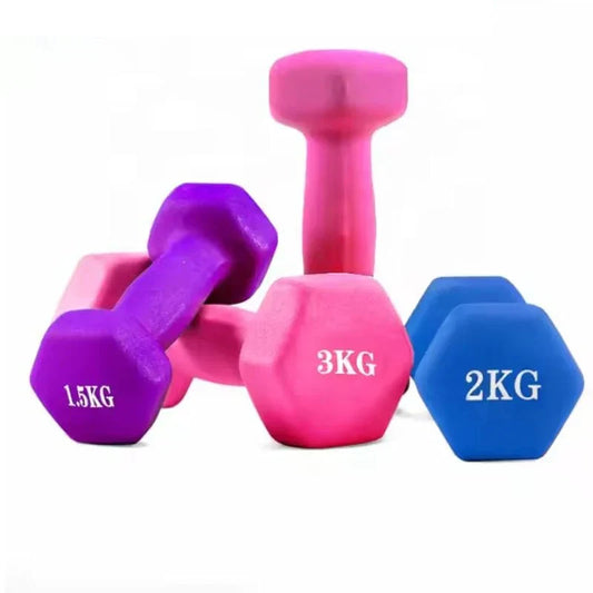 Imported Vinyl Coated Dumbbells 0.5kg to 1.5kg - Pair