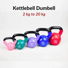 Kettlebells Vinyl Coated 2 to 20 KG Single Piece