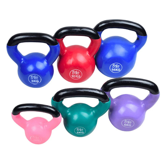 Kettlebells Vinyl Coated 2 to 20 KG Single Piece