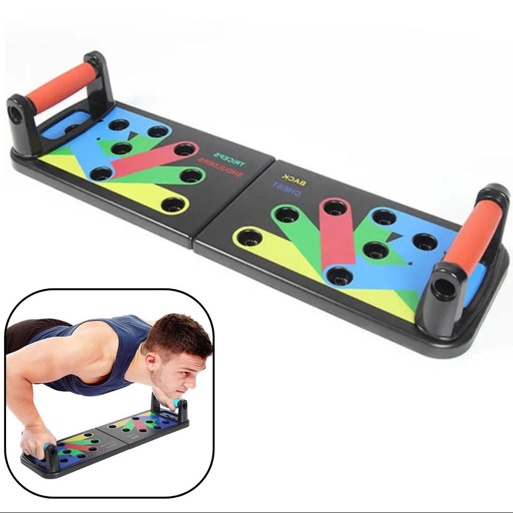 Pushup board , Multipurpose Exercise Board - Black