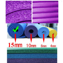 Yoga Exercise Mat 15mm Anti Slip NBR Material Imported