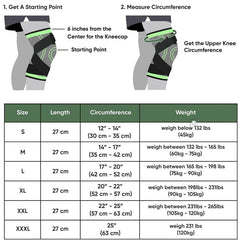 Knee Support Brace with Straps (2 pack)