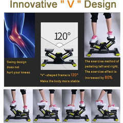 V Shape Stepper with Resistance Band